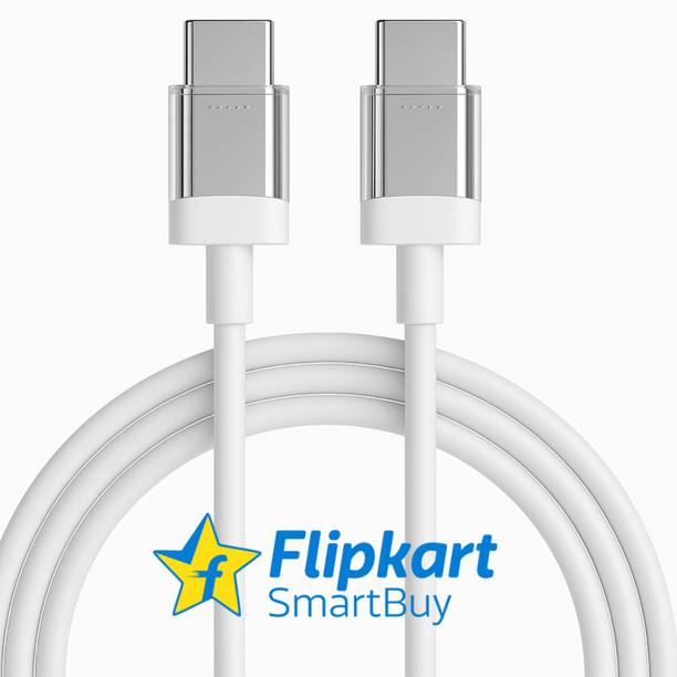 Flipkart SmartBuy Type C 3.25 A 1 m TPE 65W Fast Charging Type C to Type C Rapid Charging Data Cable Compatible Nothing Phone 1/2/2a/3A Pro/3/3A | Type C Cable | C to C Cable | Compatible Replacement for Nothing data Cable Original | Compatible with Nothing Phone 2a data cable | Compatible Replacement for Nothing Phone 1 data cable | Phone 3a data cable | Compatible with CMF data cable Original quality for Phone 1 / Phone 2 Pro / Phone 2