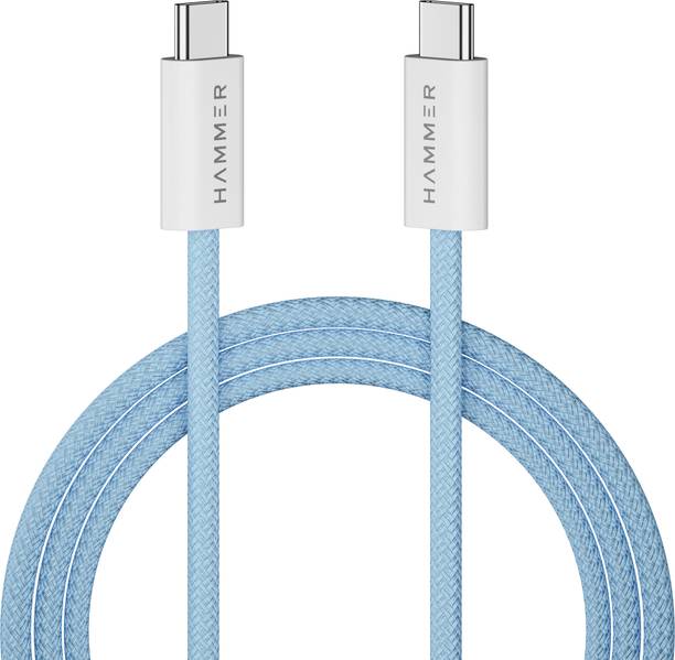 Hammer Type C 1.5 m Length 65W Fast Chraging Cable, Data Sync,Type C to C Cable