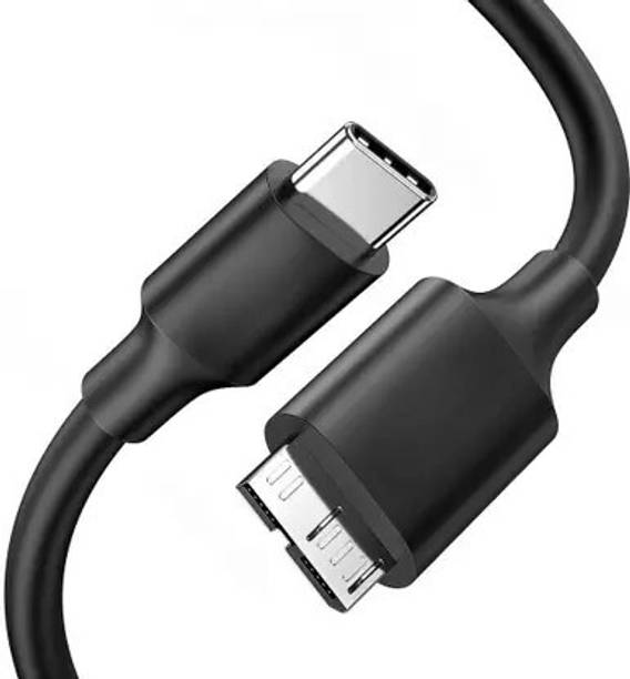 HexaGear Type C 3 A 1.5 m Copper Braiding High Speed Type-C to Micro-B Data Cable for HDD, SSD & External Drives