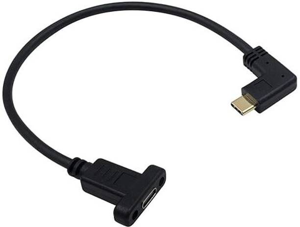 RuhZa Type C 2 A 0.3 m NA USB 3.1 Type-C Male Elbow to Female Extension Cable