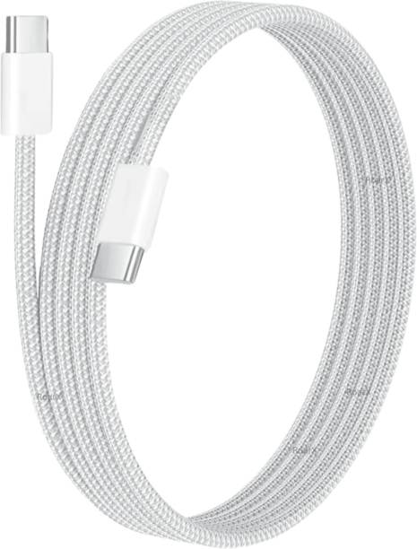 RoarX Type C 6 A 1 m Nylon Braided USB-C charging Cable for Iphone 15/15 Pro/ 15 Pro Max