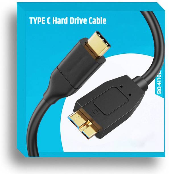 HexaGear Type C 3 A 1.5 m Copper Braiding Smooth Data USB-C to Micro-B External HDD Cable, Fast File Backup