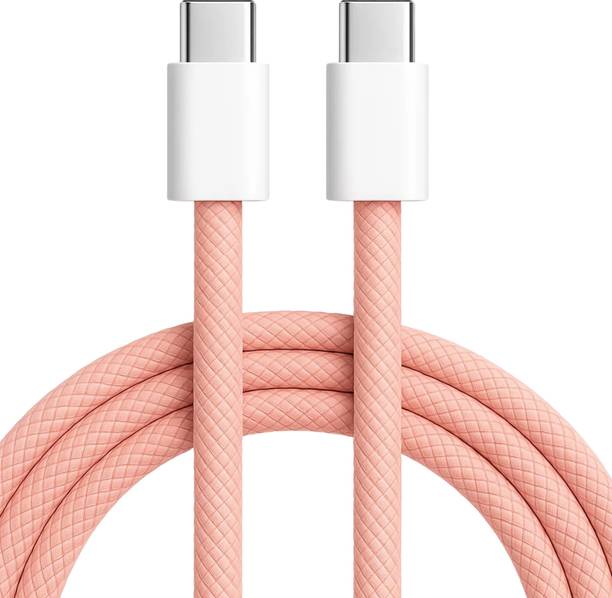 Flipkart SmartBuy Type C 3 A 1 m TPE 60W Fast Charging Type C to Type C Data Cable Compatible with iPhone 15/iPhone 16, Compatible with Samsung Type C Phones & Type C Devices | Type C Cable | C to C Cable