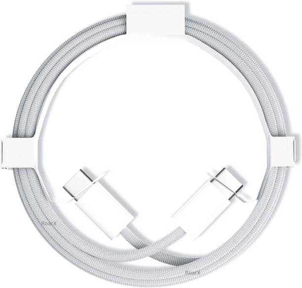 RoarX Type C 6 A 1 m Nylon Braided iPhone 15 15 pro 15 pro max original data cable type c compatible for apple iphone 15 15 pro 15 pro max 15 plus nylon braided