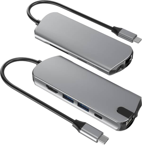 ZITRONIX HDMI Converter PD 60W Charging Port, SD/TF Card Reader Multi USB Port for Laptop USB Adapter