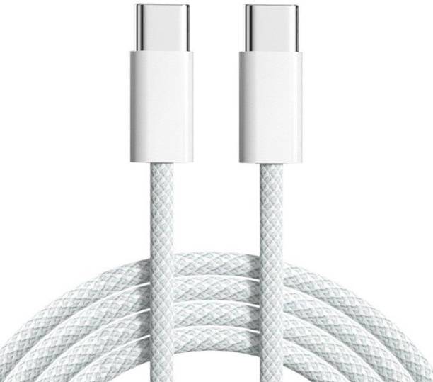 WATTBOY USB Type C Cable 6 A 1 m Braided 60W Braided USB-C charging Cable for Iphone 15/15 Pro/ 15 Pro Max