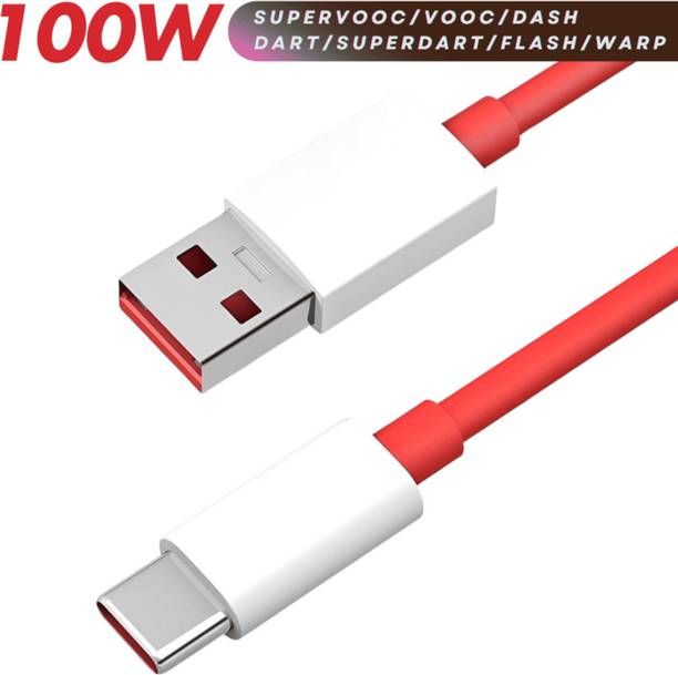 RoarX USB Type C Cable 10 A 1 m TPE 100 WATT VOOC/DASH/Warp charger Cable Compatible with one-plus OnePlus 12/OnePlus 12r /OnePlus 11/OnePlus 11R/OnePlus 10 Pro/OnePlus 10R/ 9R/ 8 / 8T / 7 / 7T / 6