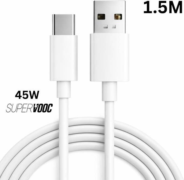 MegVolt USB Type C Cable 4 A 1.5 m TPE 45W Fast Charging Cable Type C 1.5 Meter Data Transfer