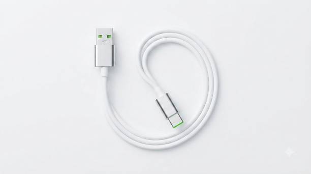 SVRAJ USB Type C Cable 0.92 m New USB Type A to C Data cable/White_5