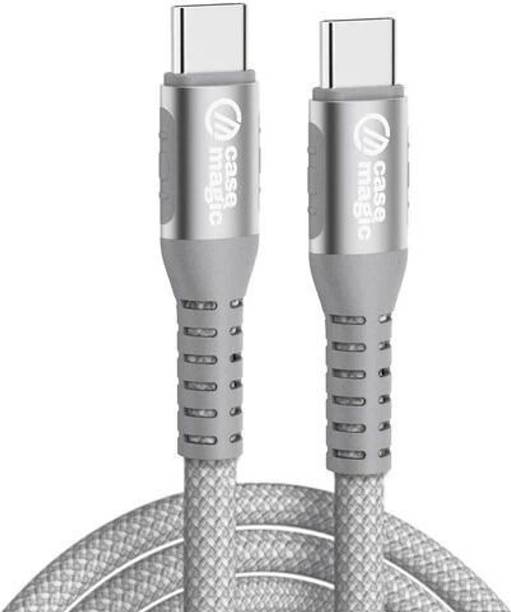 Case-Magic USB Type C Cable 1.2 m Fast Charging Cable 240W Nylon Braided 480Mbps
