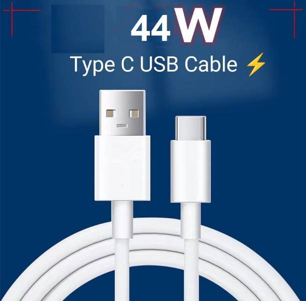 BKN USB Type C Cable 6 A 1 m CERTIFIED 6 AMPERE / 44 WATT VIVO ULTRA FLASH CHARGE DATA CABLE FOR Type C Cable For Compatible with Vivo Vivo T1,Vivo Y35 / Vivo Y35,V25 5G, V23 5G,V25, V23e 5G,V23 Pro 5G / Y75 4G, Y35 5G, 23e, V25e, 21e 5G, V21 Pro, Y73, 21 5G / VIVO 44W SUPPORTED MOBILE AND ALL VIVO TYPE C MOBILE PHONES