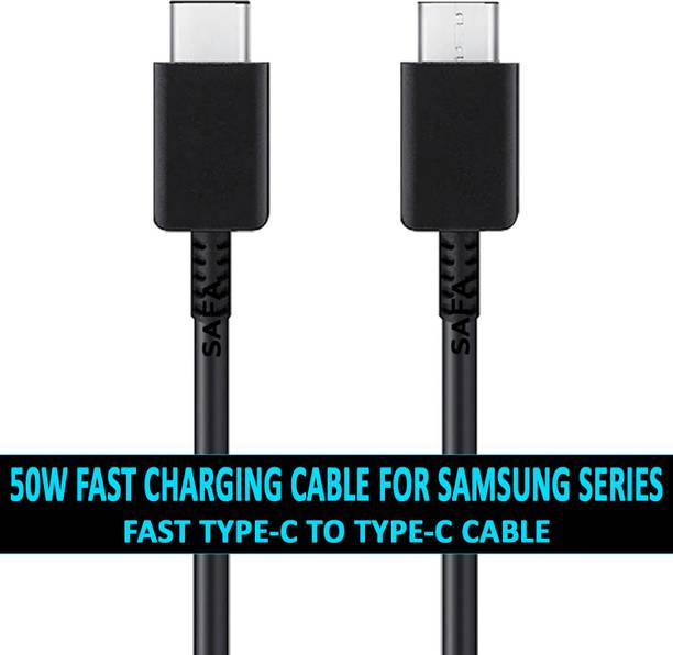 Safa USB Type C Cable 5 A 1.02 m 50W_5A TYPE-C TO TYPE-C FAST CHARGING CABLE FOR SAMSUNG S24 Ultra / S24 Plus / S24 / S23 FE / S23 Ultra / S23 Plus / S23 / S22 FE / S22 Ultra / S22 Plus / S22 / S21 FE / S21 Ultra / S21 Plus / S21 / S20 FE / S20 Ultra / S20 Plus / S20 /