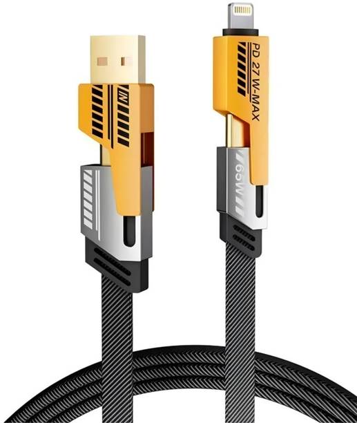 RAIZON USB Type C Cable 1 m 4 in 1 Superfast Charging Cable with 27W / 65W PD Support, Quick Charge Technology