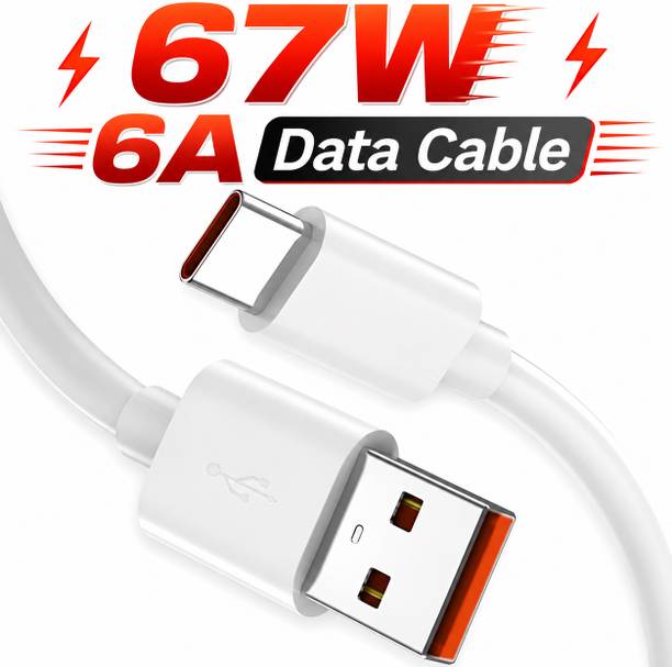 Tart USB Type C Cable 1 m ORIGINAL 67W HyperCharge Fast Charging USB Type C Cable for Redmi and Poco