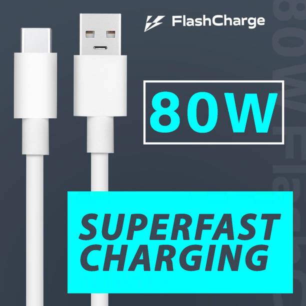 SUFO USB Type C Cable 8 A 1 m 80 W Super Fast Charging Cable For FlashCharge, SuperVooc, Vooc, Dart, Warp, Dash, Turbo,