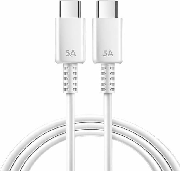 shanyansh USB Type C Cable 1 m Super Fast Charging USB-C Cable 1 Meter Compatible with Samsung Galaxy A55/A54/A34/A15/M55/M34/M33/F55/F54 & S24/S23/S22/S21 FE 5G, Type C Fast Charge & Data Sync Support – White