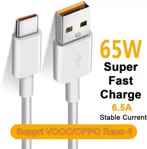 AEHUB Type C 6.5 A 1.01 m original 65W DART/VOOC Fast Charging Cable| Compatible with Realme Narzo | Realme x | Realme xt | Realme 6 Pro | Realme6 Pro | Realme 5 Pro| Realme 7 Pro| Realme X2 Pro| Realme 6| Realme 7| Realme 8| Realme X3 | Realme 7i | Oppo Reno | Oppo 2 | Oppo 2Z | Oppo 2F | Oppo Reno 10x Zoom | Oppo k26
