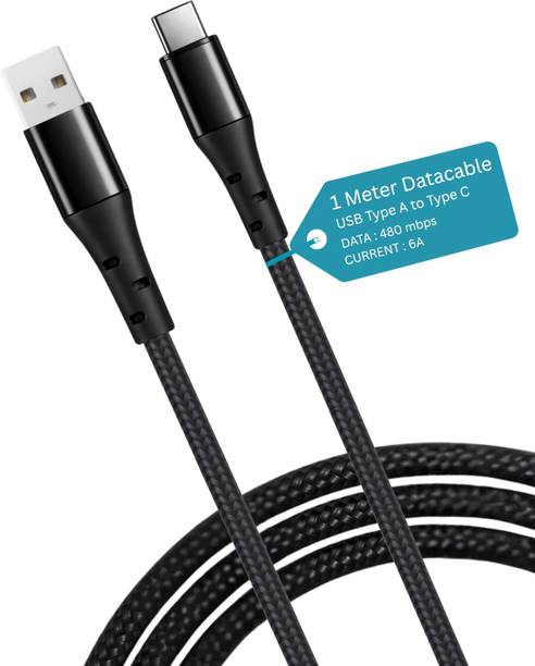 Sulania USB Type C Cable 6 A 1 m Metal Braided One Meter SuperVOOC Type C Data Cable