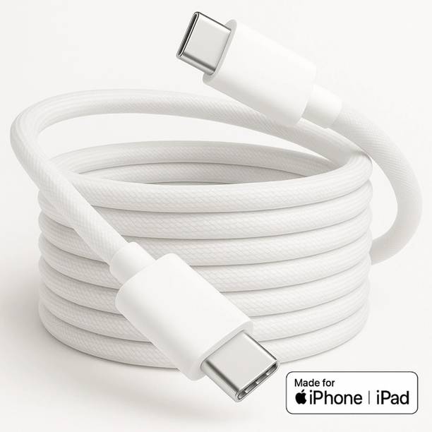 RoarX USB Type C Cable 6 A 1 m Nylon Braided Fast Charging Braided 60W Braided USB-C charging Cable for Iphone 15/15 Pro/ 15 Pro Max