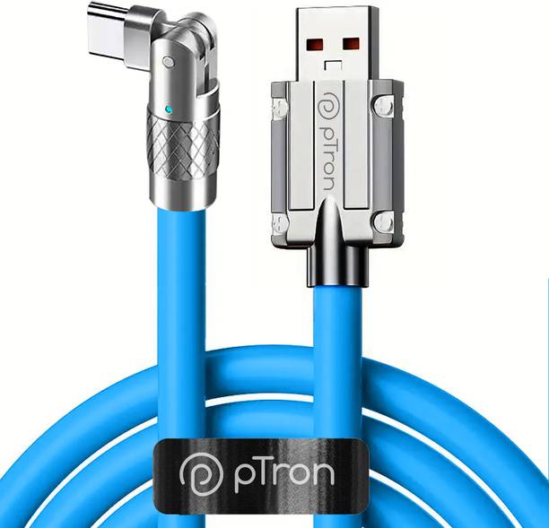 PTron USB Type C Cable 6 A 1 m Durable, Flexible TPE Pace