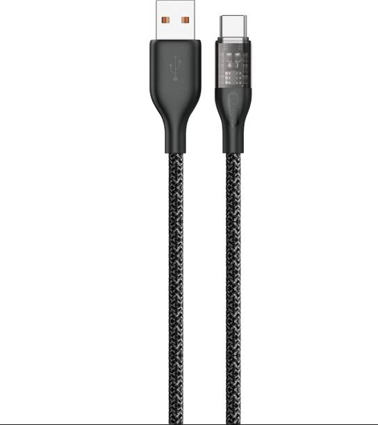 DUDAO USB Type C Cable 6 A 1 m 6A Transparent wire Head Design Upgraded Nylon Braided Body L22C USB-A to USB-C 120W PD Flash Charge Super Fast Charging Transparent Body Cyber Punk Style Braided cable Built in Dual core clip anti-short circuit Protection Heat Resistance, Temperature control Chip 0.8mm Thickness Data Sync and Transfer up to 1G