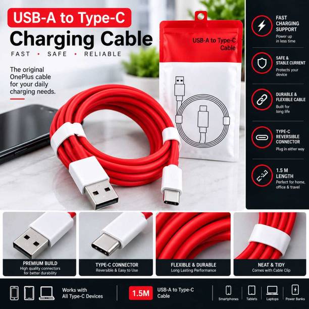 OnePlus USB Type C Cable 10 A 1.5 m NA 1.5M USB TO TYPE C 10A CABLE