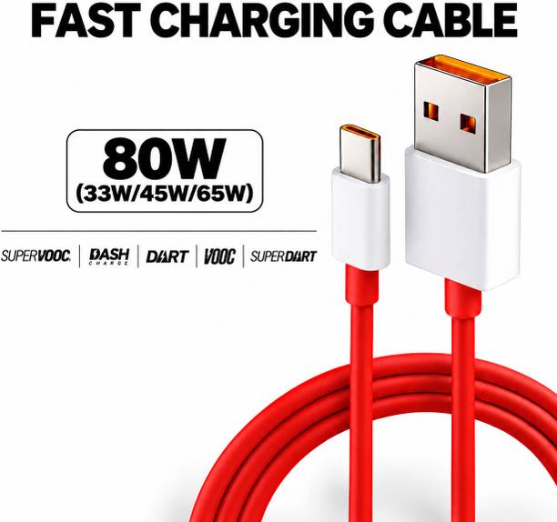 Prifakt USB Type C Cable 8 A 1 m 80W Charging Cable USB to Type C Warp Charger SuperVooc/Dash/Dart Super Charge Cable