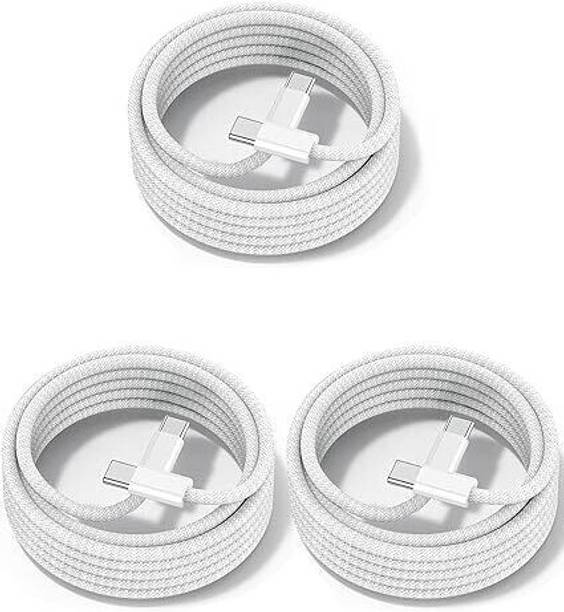 DR VAKU USB Type C Cable 1 m Nylon Braided 480 Mbps Type-C to C Data Cable (Apple MFi Certified)
