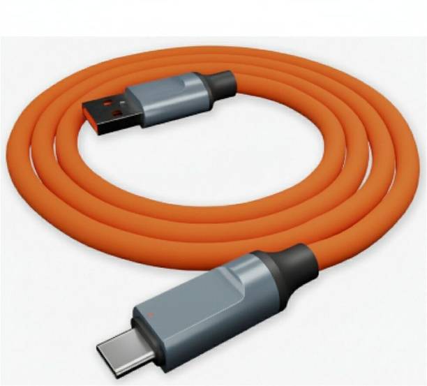 Voize USB Type C Cable 1 m Copper Braiding. BB05Orange Ultrafast Charging 120W