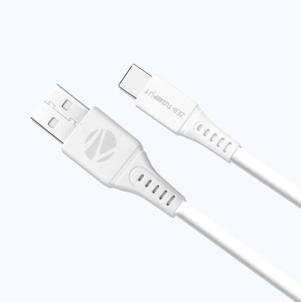 ZEBRONICS USB Type C Cable 2.4 A 1 m ZEB-TU240P 18W HIGH SPEED CABLE