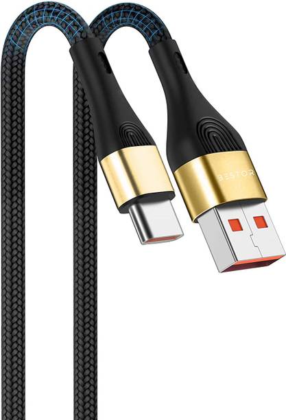 Bestor USB Type C Cable 2 A 1 m USB C Cable 5A Fast Charging, USB-A to USB-C Cable Nylon Braided Charger Cord