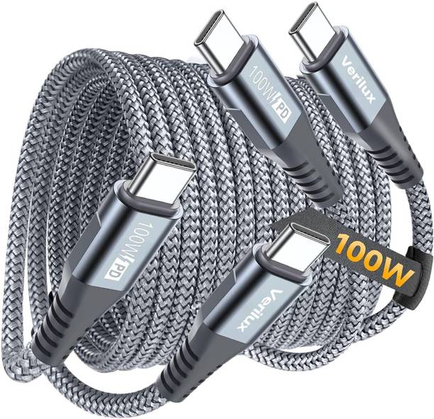Verilux USB Type C Cable 2 m USB C Fast Charging Cable 100W