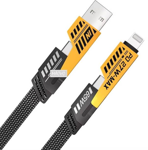 MACHO - YOUR TRUST IS OUR MOTTO USB Type C Cable 1.2 m Braided Cable 4 in 1 Cable
