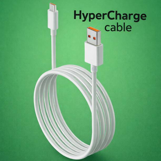 Tart USB Type C Cable 6 A 1 m Original HyperCharge 67W Fast Turbo Charging Data Cable | Type-C USB Cable Compatible with Redmi Note 13 Pro/12 Pro/11 Pro 5G/11S/9 Pro/11/10 Pro Max/Poco X5/X4 Pro/M5 Pro/M4, Mi 11/Mi 11 Pro/Mi 11 Ultra