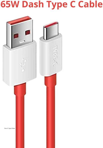 ANMORA USB Type C Cable 1 m 65W/6.5A SUPER FAST CHARGING CABLE VOOC/DART/DASH/WARP/SUPERVOOC/SUPERDART/