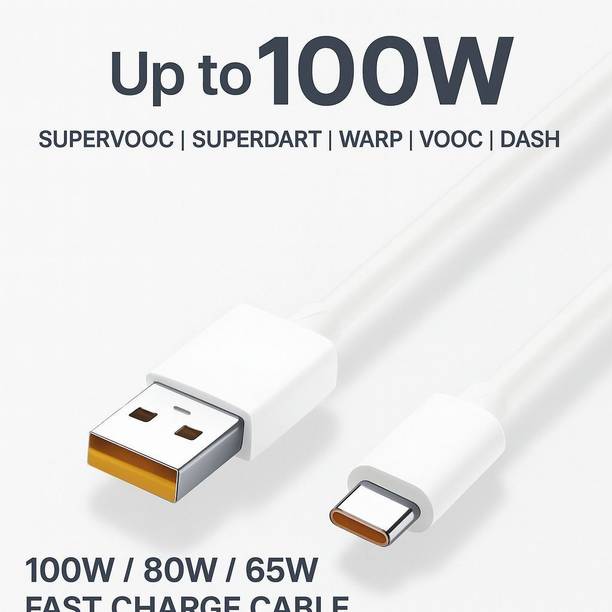 Good One USB Type C Cable 6.5 A 1 m original 65W/10V-6.5A DART/VOOC/SUPERDART/SUPERVOOC SUPER FAST CHARGING CABLE