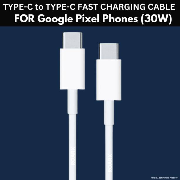 RoarX USB Type C Cable 6 A 1 m TPE Original Compatible for type c to c cable for Pixel 3, 4 4A 4XL , 5 5XL 6 6A 7 7A 7 Pro -