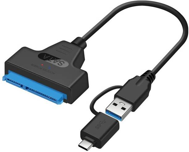 Tobo USB Type C Cable 0.1 m 22 Pin 7+15 HDD/SSD Cord USB C to SATA Support UASP Serial USB 3.0 SATA Adapter, 2.5 Inch SATA to USB 3.0Cable HDD/SSD Cord TD-258TC