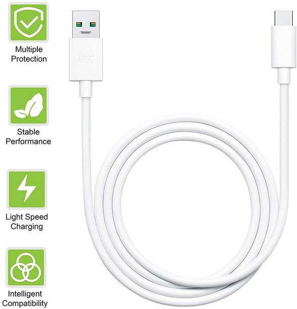 NUKAICHAU USB Type C Cable 6.5 A 1.24 m Copper Braiding C type cable for mobile vivo