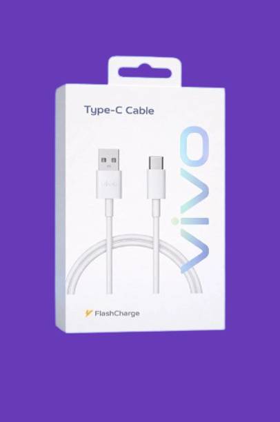 vivo USB Type C Cable 4 A 1 m Copper 44W / 80W FlashCharge USB Type C Data Cable | Fast Charging & High-Speed Data Transfer | Durable & Reliable