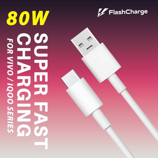 WAALZOX USB Type C Cable 8 A 1 m 80W Super Fast Flash Charge Type - C Cable