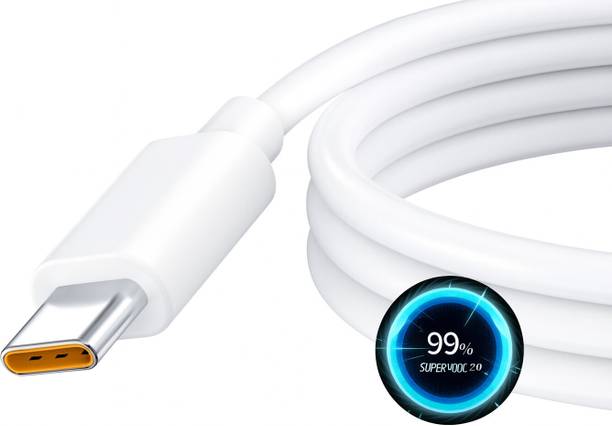 shopbucket USB Type C Cable 10 A 1 m Structure: Thin aluminum layer bonded to polyester High Speed 6A Type-C Cable OPW-R10 | VOOC DART Wrap Fast Charger | 65W Max Output
