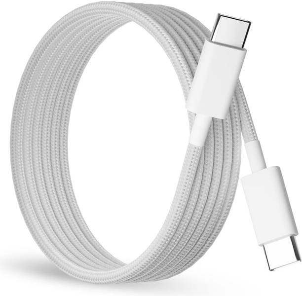 CMH USB Type C Cable 6 A 1 m Nylon Braided LH 96 Charger Cable for iPhone15/iMac/iPad Air/Mini