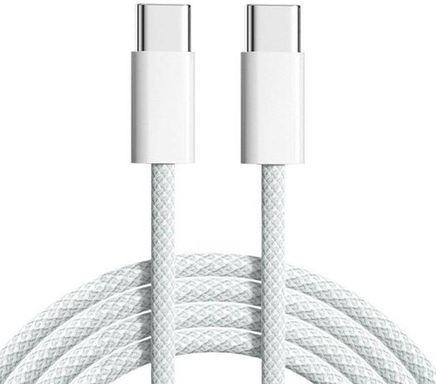 Orionis Type C 6 A 1 m Nylon Braided USB-C to USB-C Woven Charge Cable – 60W Fast Charging & Data Sync || USB-C charging Cable || USB-C To Type C Cable || C Type Cable