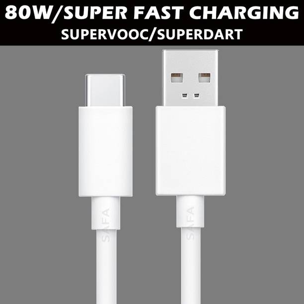 सफा 80W_FAST CHARGING SUPPORT SUPER VOOC, DART, FLASH, TURBO USB Type C Cable