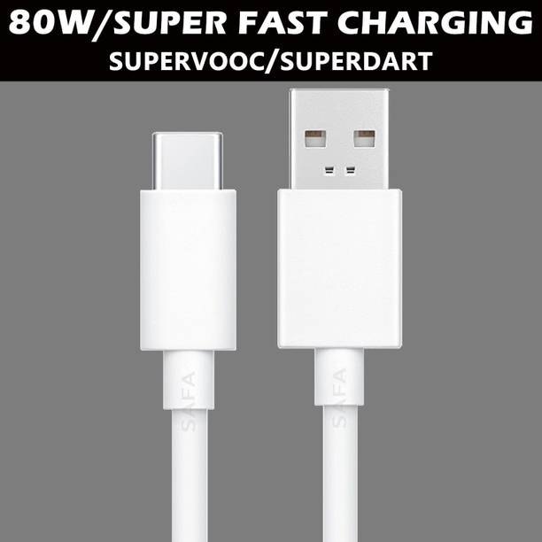 WAALZOX USB Type C Cable 8 A 1.03 m 80W_SUPER FAST CHARGING CABLE SUPPORT SUPER VOOC, SUPER DART, FLASH, TURBO