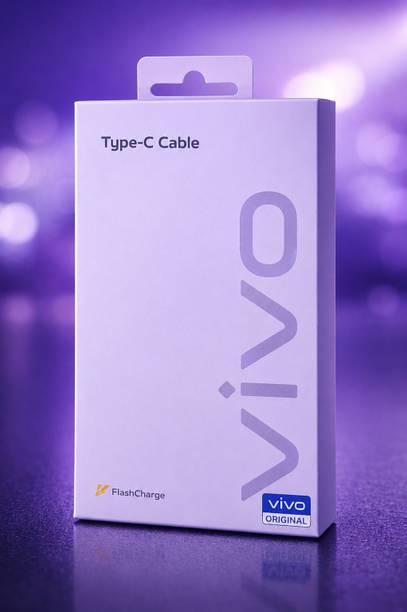 vivo USB Type C Cable 3 A 1 m Aluminum Foil USB Type C 65W Turbo Charging Cable