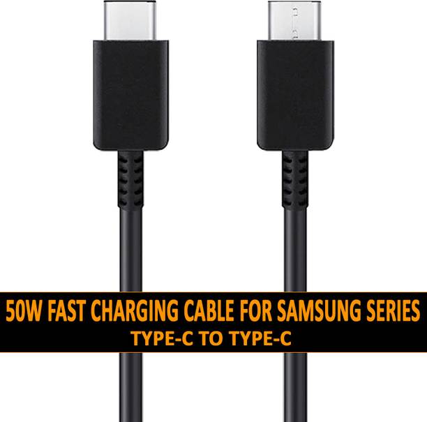 SUFO USB Type C Cable 5 A 1 m 50W/5A TYPE-C TO TYPE-C Fast Charging Cable For S24 Ultra / S24 Plus / S24 / S23 FE / S23 Ultra / S23 Plus / S23 / S22 FE / S22 Ultra / S22 Plus / S22 / S21 FE / S21 Ultra / S21 Plus / S21 / S20 FE / S20 Ultra / S20 Plus / S20 /