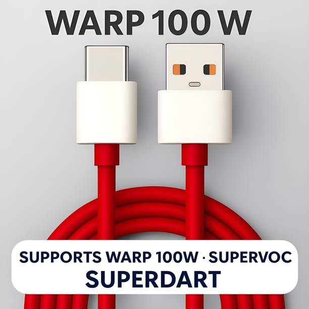 ULTRADART USB Type C Cable 1 m original 100W/80W USB-C ,VOOC, SUPERVOOC, SuperDart, WARP Supported | OnePlus/Oppo/Realme/Nothing/Samsung Compatible