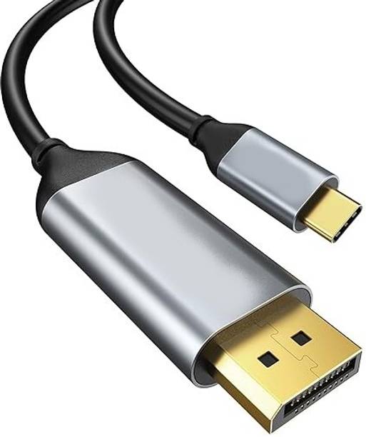 ULTRABYTES USB Type C Cable 1.8 m USB Type C to Display Port 4K 60Hz For PC, Laptop, TV, Monitor Video Cable